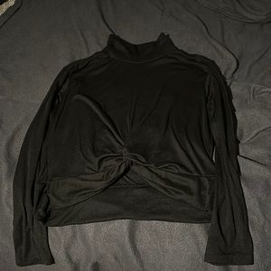 Black Poof New York Turtle Neck